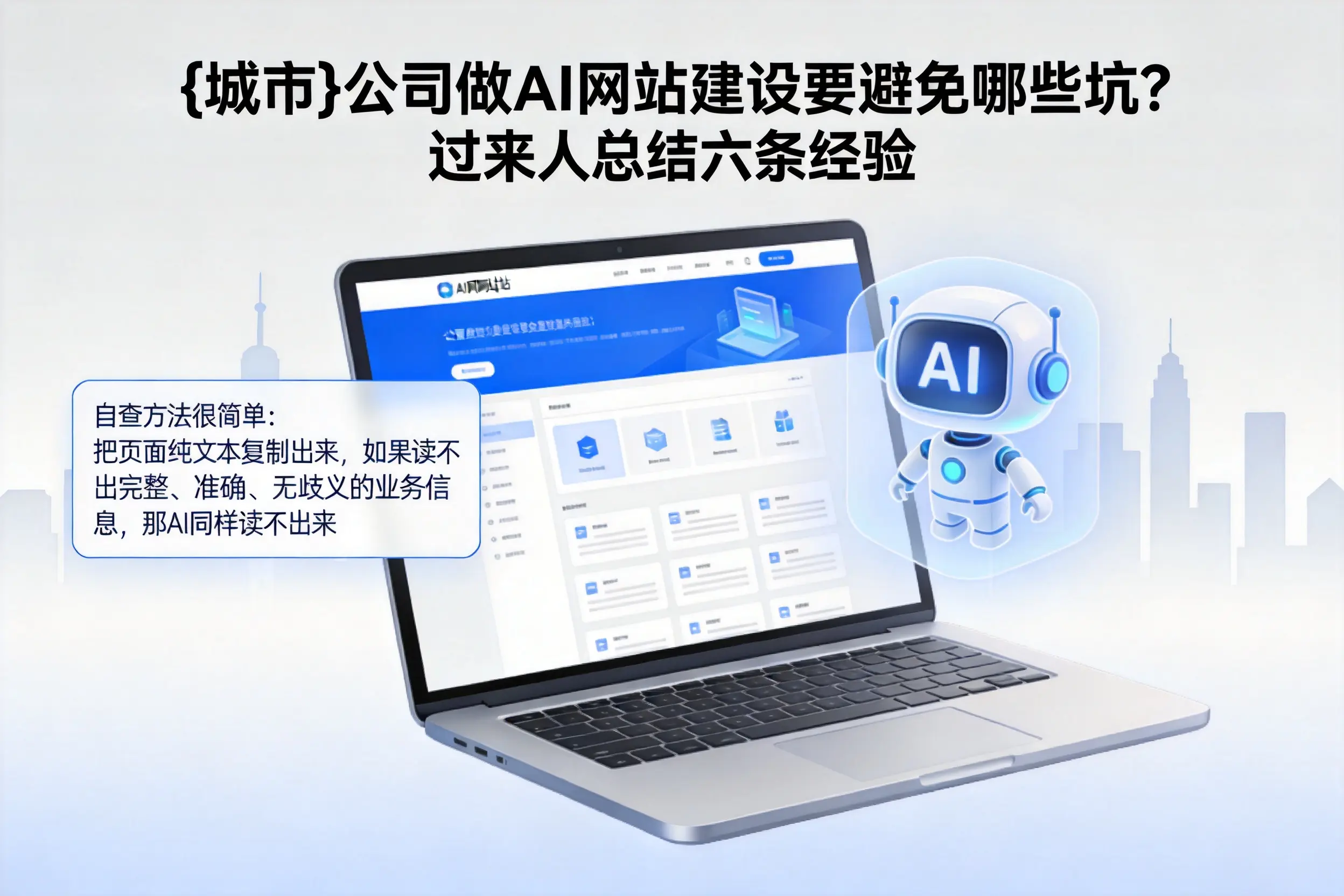 本溪公司做AI网站建设要避免哪些坑？过来人总结六条经验