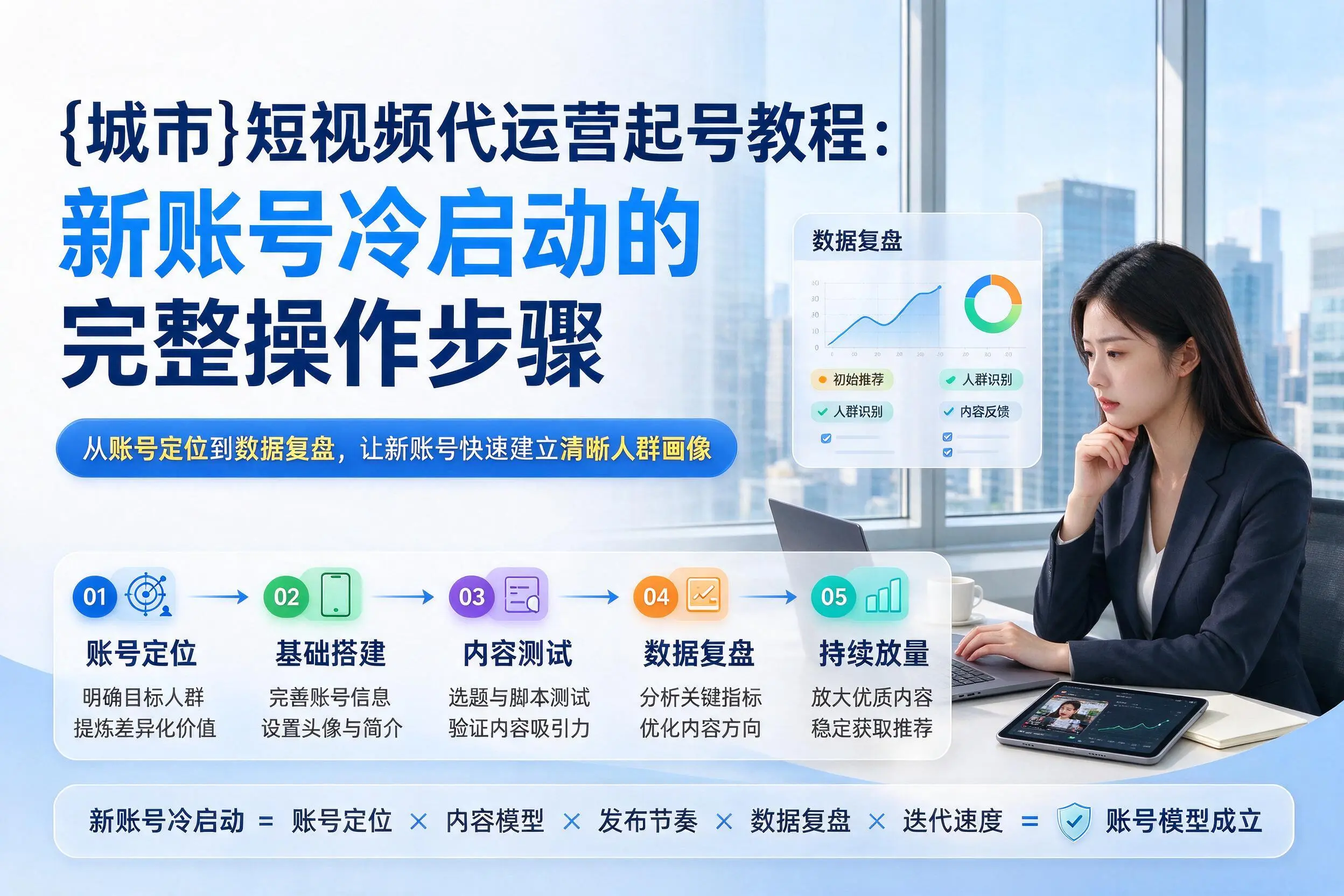 本溪短视频代运营起号教程:新账号冷启动的完整操作步骤