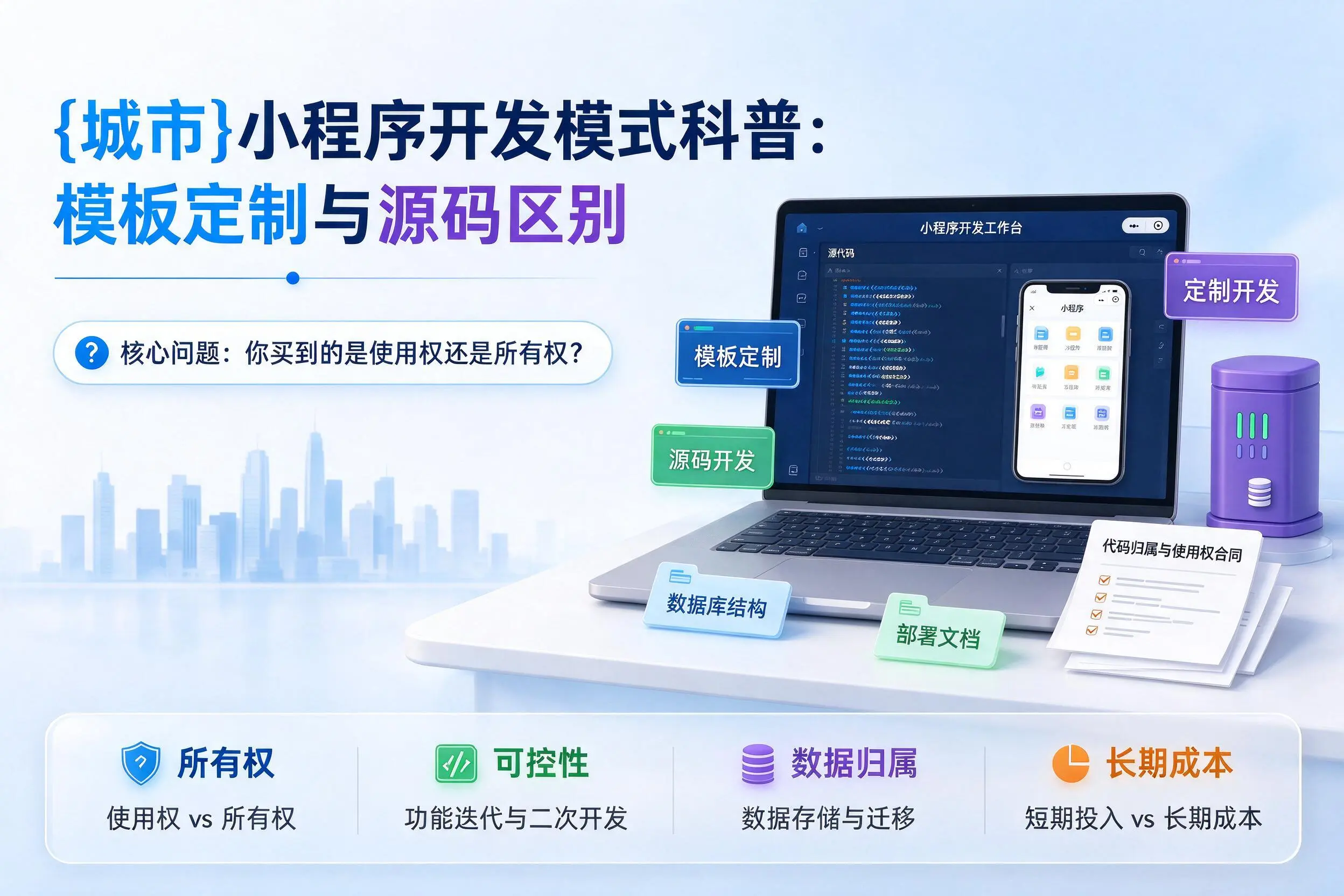 本溪小程序开发模式科普：模板定制与源码区别