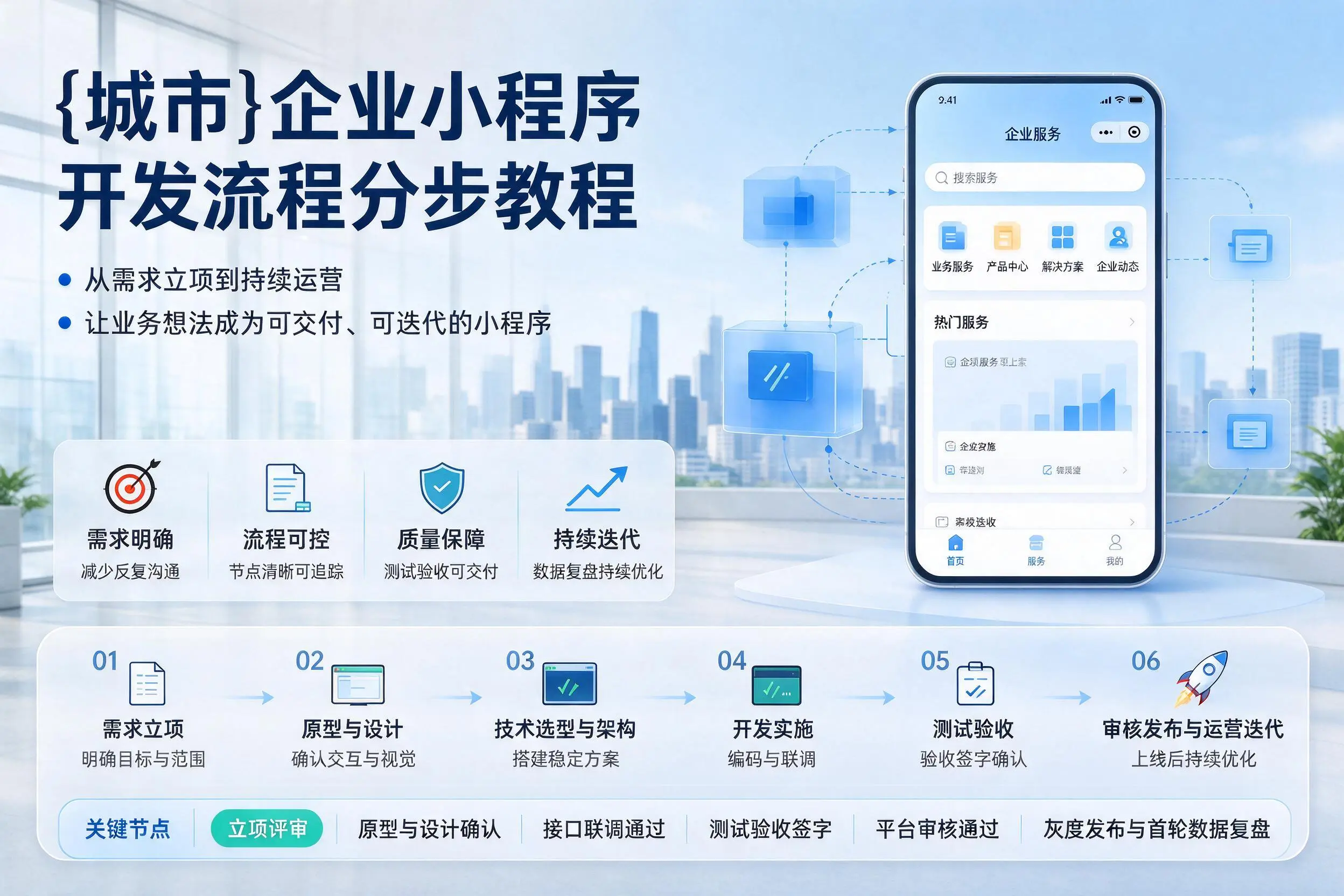 本溪企业小程序开发流程分步教程与关键节点说明