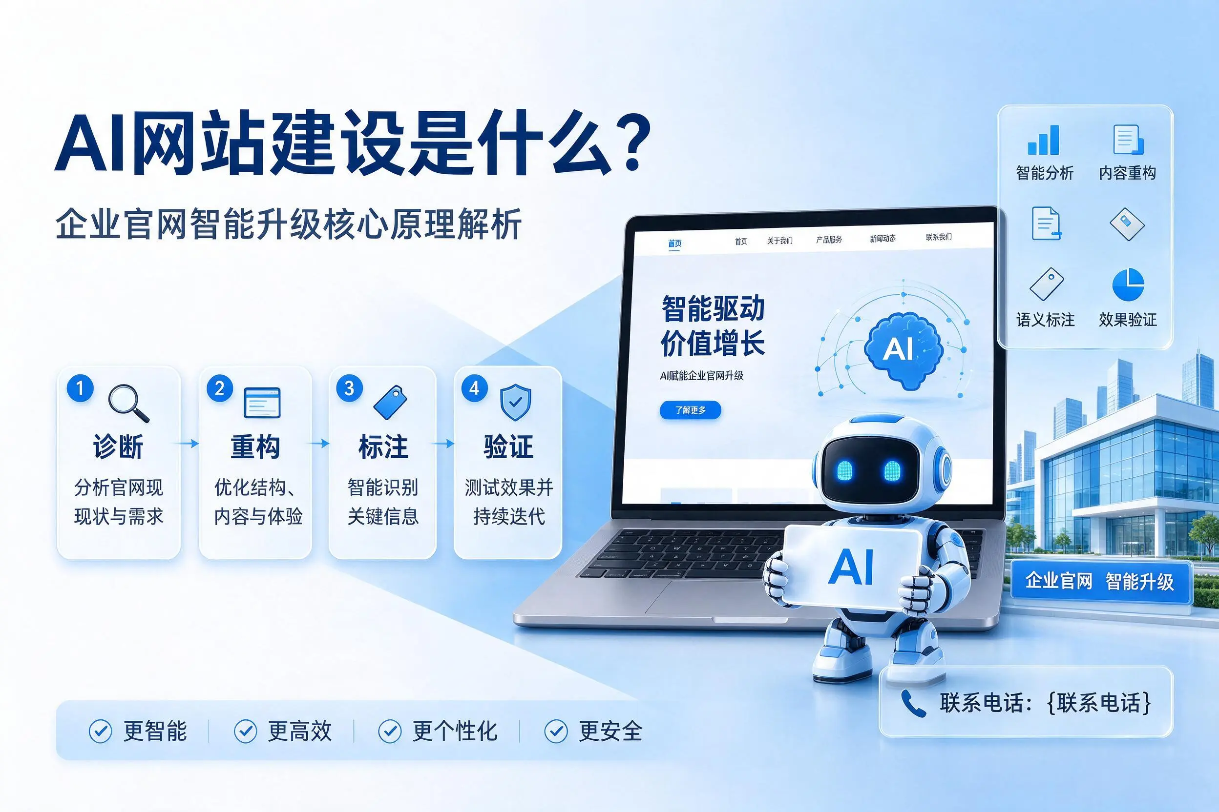 AI网站建设是什么?本溪企业官网智能升级核心原理解析