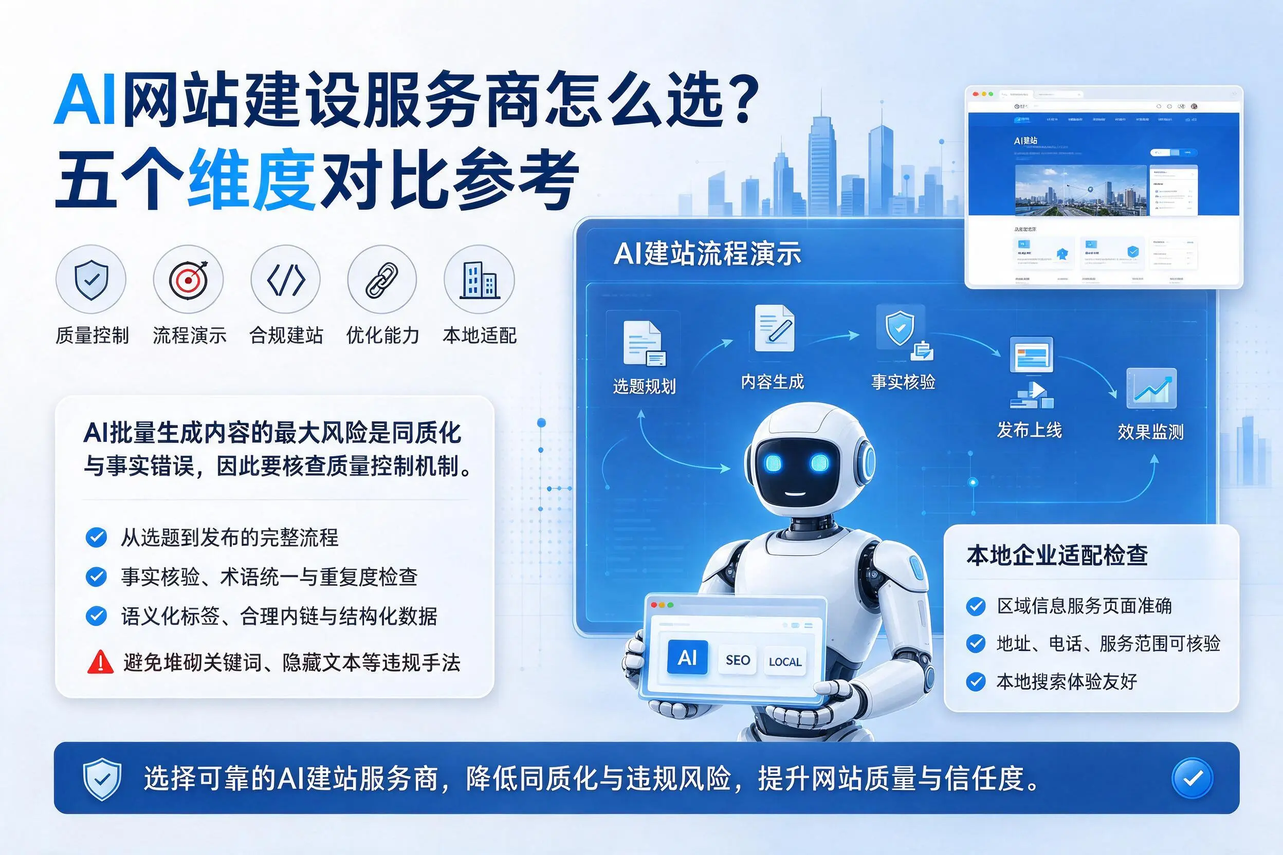本溪AI网站建设服务商怎么选?五个维度对比参考