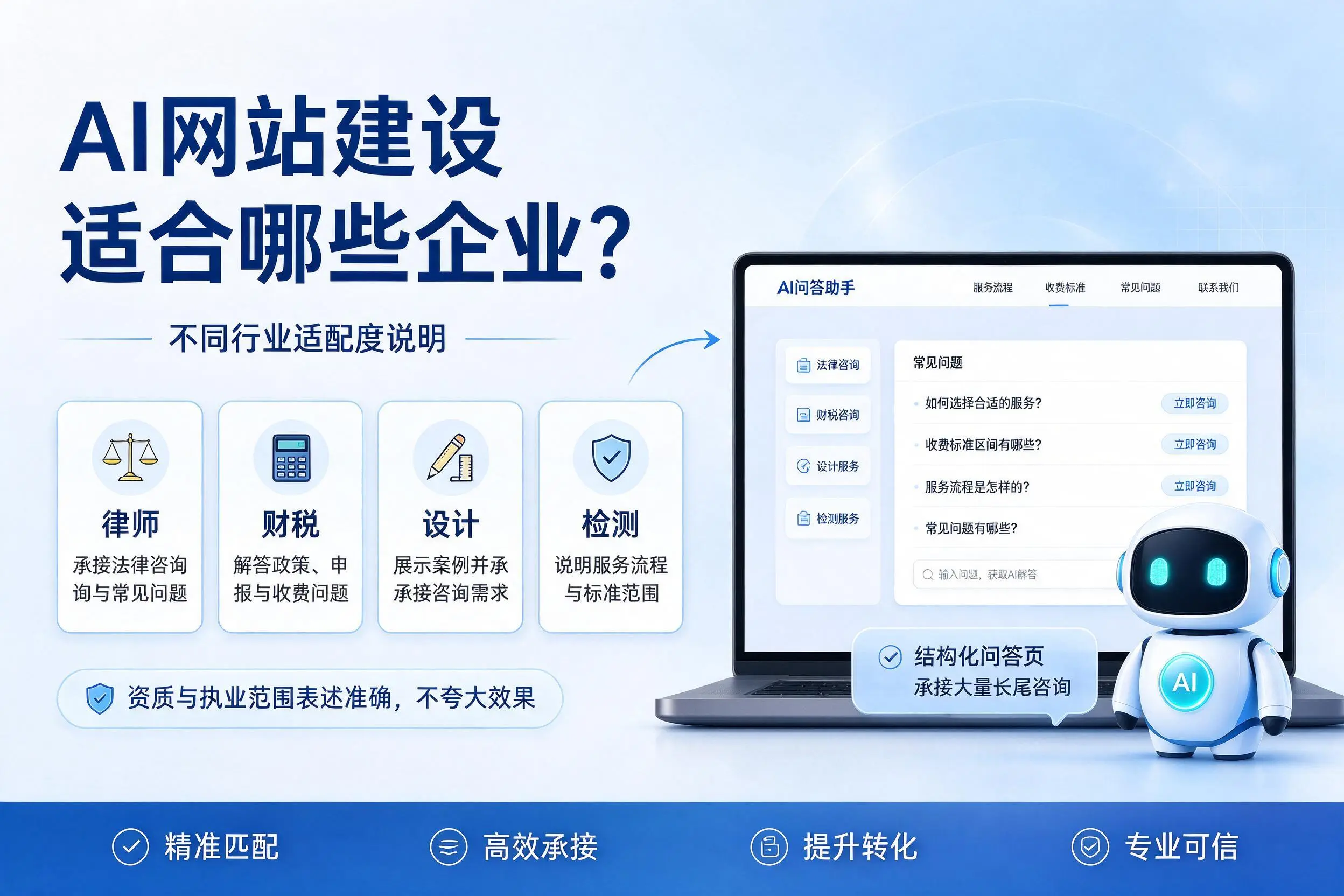 AI网站建设适合哪些企业？本溪不同行业适配度说明